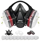 ANUNU Chemische Atemschutzmaske, Wiederverwendbar Gesichtsschutz für...