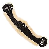 Merauno® Lammwolle Western Konturgurt Sattelgurt, aus Qualitäts Merino...