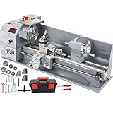 VEVOR Mini Drehbank 220x600mm Drehmaschine Metall 1.1KW Mini Drechselbank...