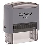 Genie S-402 Selbstfärbender Stempel Set (bis zu 4 Zeilen; selbstgestalten;...