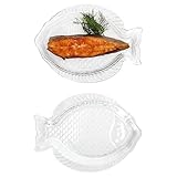 MamboCat 2er Set OSLO Fischplatte S I (LxB) 23x17cm I Servierplatte aus...