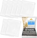 6x Abdeckfolie Maler - extra stark & dick - Malerfolie transparent 4x5...