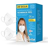 TechniSat TECHNIMASK FFP2 Maske – 20 Stück Atemschutzmaske (5-lagig mit...
