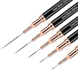 Sularpek 5 Stück Nagel Pinsel, Fineliner Pinsel Nägel, Nailart Pinsel...