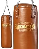 Bad Company Retro Boxsack I Punching Bag ungefüllt inkl. Heavy Duty...