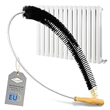 MaxxGoods Heizkörperbürste - 120 cm - Heizungsbürste mit Ziegenhaar...