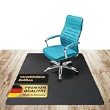 Kaiser Bodenschutzmatte schwarz Bürostuhl Unterlage Verschiedene Größen...