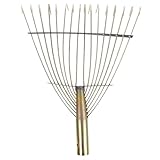 Milisten Zähne Gartenrechen Ersatzkopf aus Edelstahl Robustes Draht...