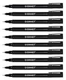 Q-Connect CD DVD BD Marker/Marker Stift Stärke: 0,4 mm/Schwarz / 10 Stück...