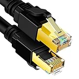 Jectse Cat 8-Netzwerkkabel, 40 Gbit/s Hochgeschwindigkeits-Ethernet-Kabel,...
