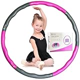 LETAO Hula Hoop Reifen Kinder von 4-8 Jahren | 510g Rosa-Grau Hula Hoop...