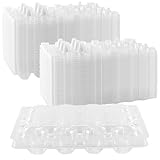 KEILEOHO 150 Stück Wachteleierschachteln 12er, Kunststoff Transparente...