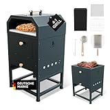 BALHEKA Pizzaofen Outdoor 4-in-1 | Pizza, Grill & Feuerstelle | Gartenofen...