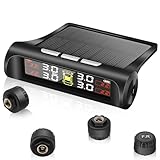 Geloo TPMS Reifendruck-Kontrollsystem mit 4 externen Sensoren Wireless TPMS...
