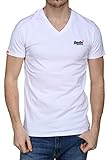 Superdry Herren ORANGE LABEL VNTGE EMB VEE TEE T-Shirt, Weiß (Optic White...