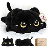 Mewaii Süßes Katze Plüschtiere Kawaii Plüschkissen Schwarze Katze...
