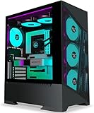 KEDIERS PC Gehäuse - vorinstallierte 6 PWM-Lüfter, ATX Mid Tower Gaming...