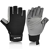 Intra-FIT Kletterhandschuhe Half-Fingerhandschuhe Kunstleder...