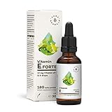 AURA HERBALS® Vitamin E Forte 900 Tropfen Öl - Hochdosiert und bis zu 180...