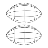 Baoblaze 2 Stück fußballförmige Kranzform, Blumendraht-Kranzrahmen,...