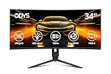 ODYS Gaming Monitor XP34 PRO-X - 34 Zoll (86 cm), Curved (1500R), 180 Hz,...