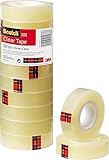 Scotch Transparentes Klebeband 508- 10 Rollen - 15mm x 33m - Durchsichtiges...