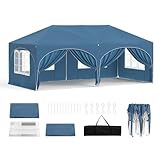 WOLTU Pavillon, Faltpavillon 3x6 m, mit 6 Seitenwänden, Partyzelt...