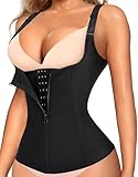 Gotoly Damen Unterbrust Korsett Figurformend Bauchweg Body Shape Tank-Top...