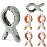 Carreuty 6PCS Große Klammern, Handtuchklammern für Strandliegen, Jumbo...