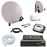 Digital Camping SAT Anlage 40 cm Spiegel + HD Sat Receiver + Digitaler SAT...