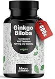Ginkgo Biloba Tabletten Hochdosiert - 6000mg, 400 Tabletten - davon 120mg...
