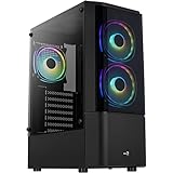 ATX-Gehäuse AeroCool Quantum v2 RGB mit Glasplatten (schwarz)