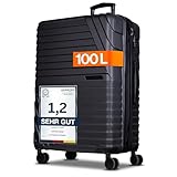Cocoono Hartschalenkoffer XL Groß – 95L - 104L Volumen – 8 Rollen...
