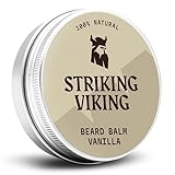 Striking Viking parfümfreier Bartbalsam Männer Vanille – Stylt, stärkt...