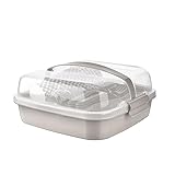 Picknick Set 6 Personen Grau – BPA-freies Plastikbesteck & Geschirr –...