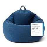 Lumaland Sitzsack Comfort Line | Indoor Beanbag 70x80x50cm mit mehr als 1...