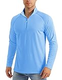 MAGCOMSEN UV Shirt Herren Sonnenschutz Langarmshirt Atmungsaktiv Longsleeve...