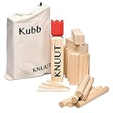 Toyfel Kubb Spiel XXL - Original Wikinger Spiel - Schweden Schach - Holz...