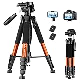 Victiv 182 cm Aluminium Kamera Stativ, Leichtes und Kompaktes Reisestativ...