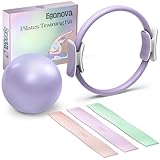 EgoNova Pilates Ring Set: 35cm Magic Circle mit doppelten gepolsterten...