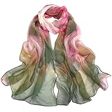 FAIRYGATE Seidenschals Damen 100% Seide Chiffon Leicht Seidentuch Silk...