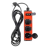 Zenitech - Wasserdichte Steckdosenleiste 3 Steckdosen 16A 2P+E mit 2x USB...