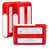 3er Pack Klein Tragbarer Behälter für die Entsorgung von Insulinnadeln |...