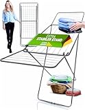 STAHLMANN ® Wäscheständer Silber 18 m Trockenfläche - Wäscheständer...