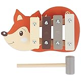 Bieco Mini Xylophon Baby Fuchs Kinder - Baby Spielzeug Fuchs Baby Xylophon...