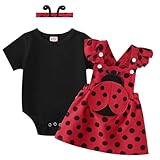 Asmea Baby Kleidung Mädchen Marienkäfer Neugeborene Kleidung Rüschen...