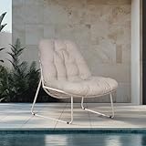 Grand patio Tub Chair Modern Accent Sessel Loungesessel Off White