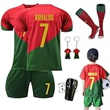 Ronronner Fußballtrikot für Kinder,Fußballtrikot,Kurzarmtrikot Shorts...