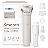 Philips Lady Shaver Series 8000 - kabelloser elektrischer Rasierer, nass...