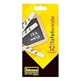 Tafelkreide weiß mit Papiergriffschutz - eine Packung - Idena